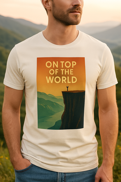 On Top Of The World Norwegian Fjords - Stunning Scenic Design T-shirt