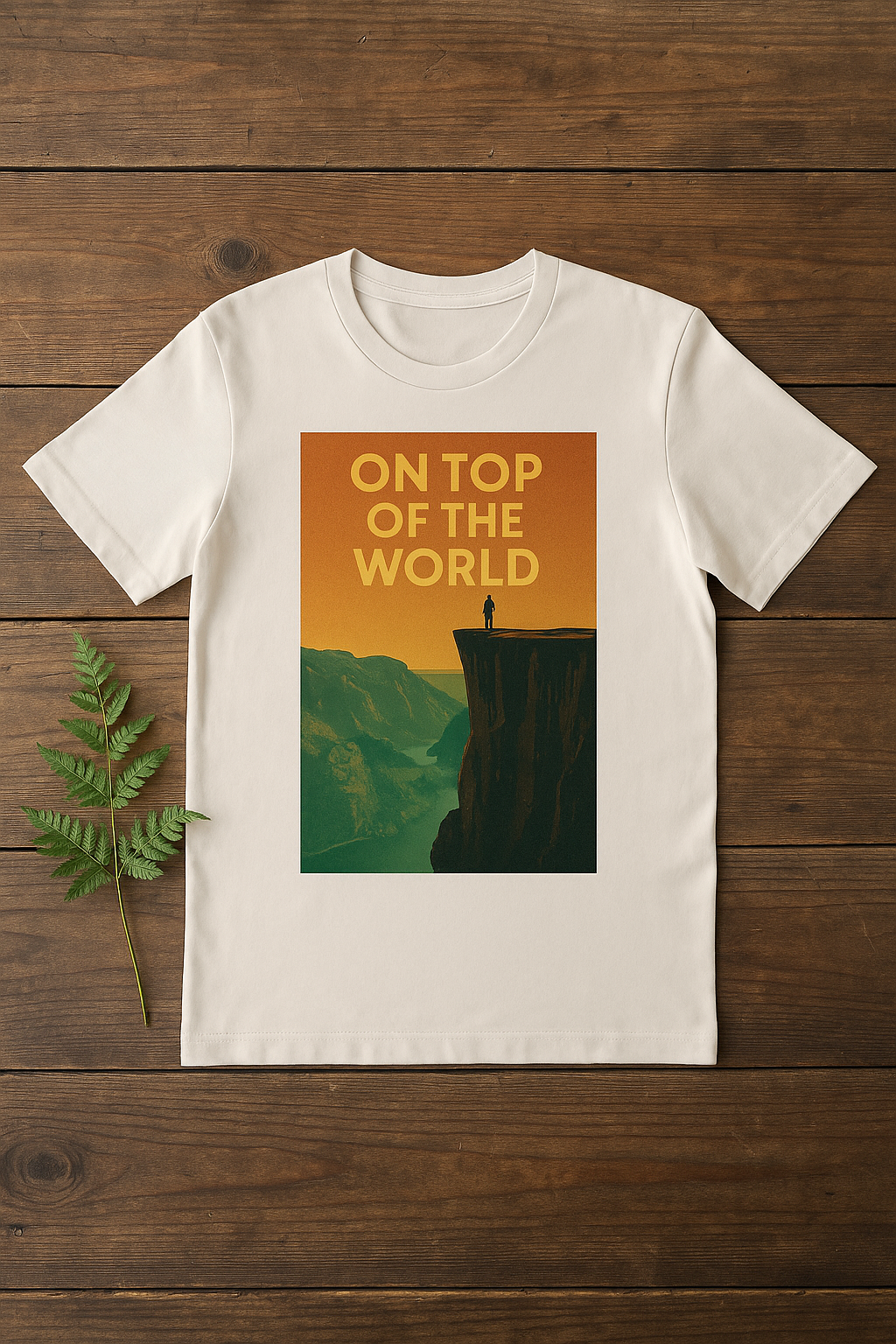 On Top Of The World Norwegian Fjords - Stunning Scenic Design T-shirt