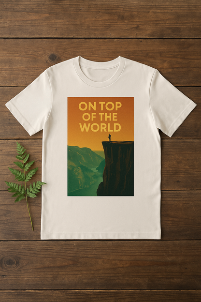 On Top Of The World Norwegian Fjords - Stunning Scenic Design T-shirt